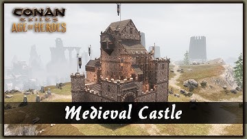 HOW TO BUILD A MEDIEVAL CASTLE [SPEED BUILD] - CONAN EXILES