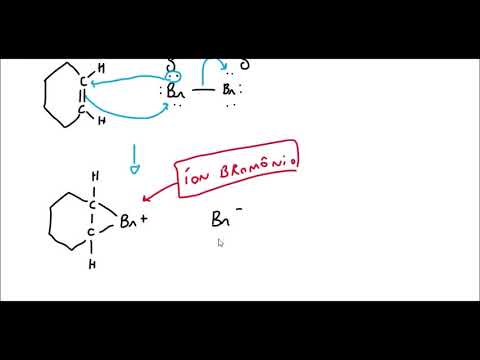 Vídeo: Quando o eteno reage com o bromo ele se forma?