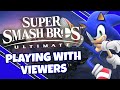 Super smash bros ultimate  playing with viewers