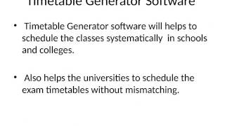 Timetable Generator Software screenshot 5