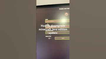 How to downgrade minecraft Java edition update
