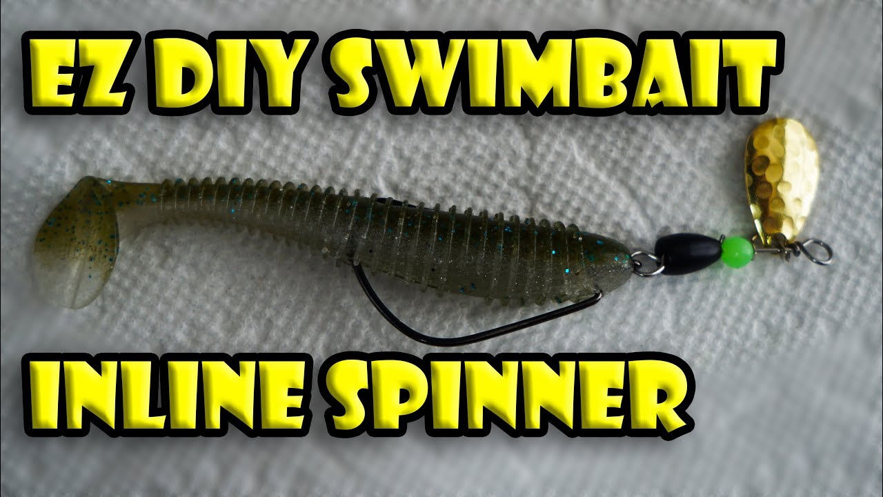 Homemade Inline Spinner Swimbait Fishing Lure - DIY Tutorial 