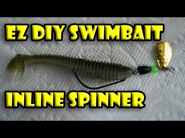 Homemade Inline Spinner Swimbait Fishing Lure - DIY Tutorial 