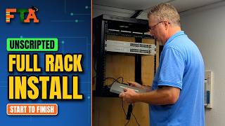 Full Network Equipment Install Start to Finish | Unscripted IT Field Tech Service Call Example