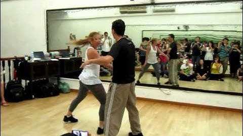 Zouk improvisation/demo by Renata & Jorge to Dancing-DJ Yen Remix