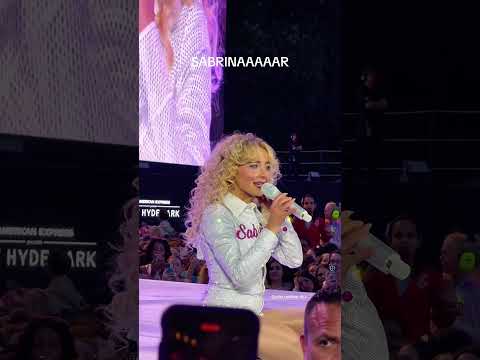 Lmao She S So Funny Sabrinacarpenter Imitating An English Accent At Bst Hyde Park