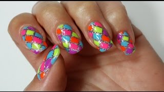 nail nails rainbow easy tutorial