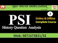 PSI - 2024 - History question Analysis...by Mohan Kumar M #spardha_karnataka