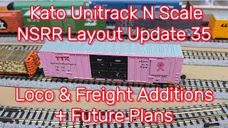 Kato Unitrack N Scale Layout Update 35 - Locos, Rolling Stock, & Plans - NS Rail Road