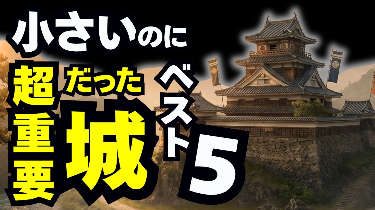 小さいのに超重要だった城ベスト10