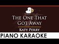 Katy Perry - The One That Got Away - HIGHER Key (Piano Karaoke Instrumental)