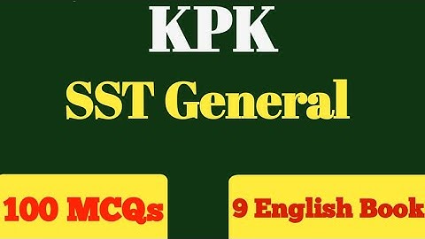KPPSC SST General Jobs 2025 Preparation  | Class 9 English Solved MCQs | KPK SST Job 2025