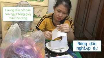 Nông dân nghiệp dư | Hướng dẫn cắt dán con ngựa bằng giấy màu thủ công