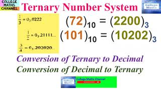 Ternary Number System-Conversion of Ternary to Decimal-Conversion of Decimal to Ternary-RealAnalysis
