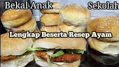 Resep Roti Burger Lembut & Ayam. Bekal Anak sekolah. - Durasi: 28.06. 