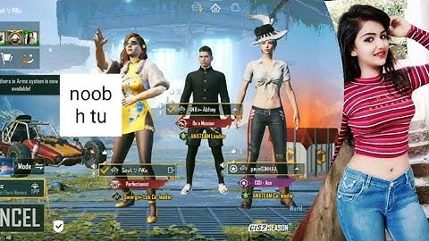 Noob prank with random rich girl 1v2 tdm bgmi