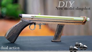 FULL VIDEO | How to make the best dual action slingshot | DIY slingshot