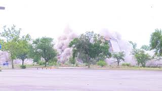 Crews demolish the old Park Place hotel in Kansas City