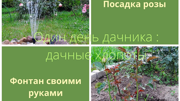 Один день дачника: садовые хлопоты, фонтан своими руками