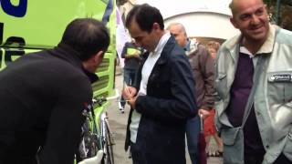 Preparazione biciclette liquigas meccanico archetti