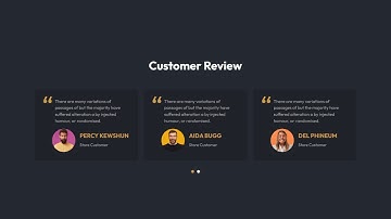 HTML CSS Bootstrap Customer Review Owl Carousel Slider| HTML CSS Bootstrap Owl Carousel @raselocoder