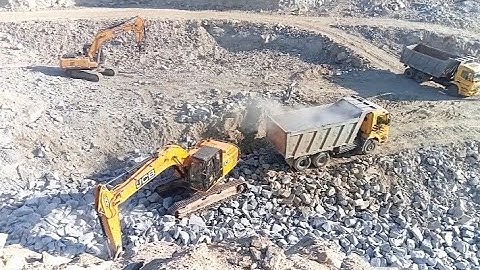 जेसीबी डंफर मे पत्थर लोडिंग jcb damfar me pathar loding official video 2023