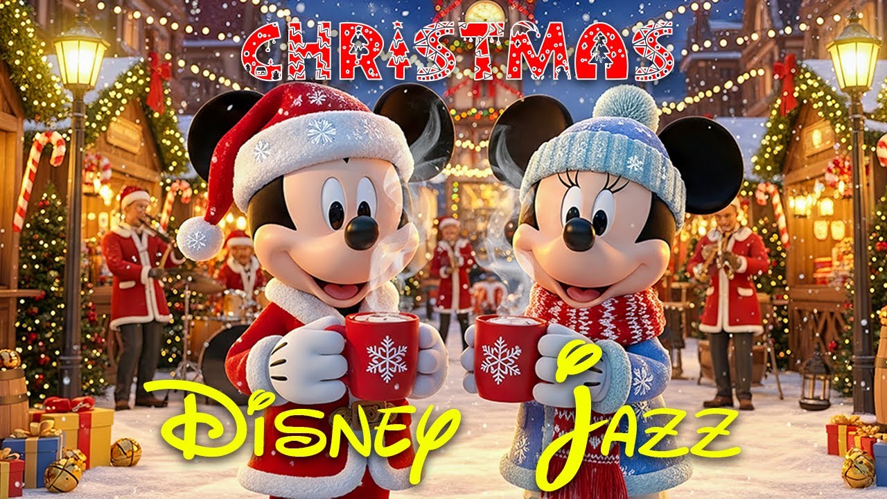 ☃️Winter Disney Christmas Jazz ❄ Cozy Holiday Jazz & Disney Melodies for Studying, Working, Relaxing
