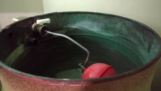 Fix dripping sound in water cylinder: Float valve washer change walk-through