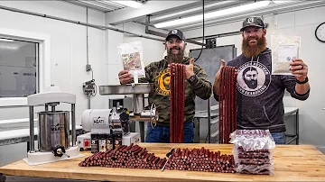 How To Make Deer Sticks (Smoked Venison Sticks on a Pellet Grill) | The Bearded Butchers