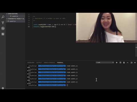 JavaScript algorithm week 1 - evenOrOdd