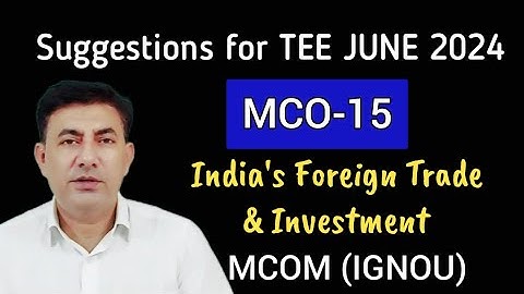 MCO-15|| IMPORTANT QUESTIONS FOR TEE JUNE 2024||