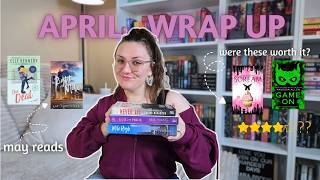 LATE April Reading Wrap-up + May TBR 📖🌷✨