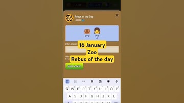 16 January Zoo Rebus of the day #zoo #shortsfeed #trendingshorts