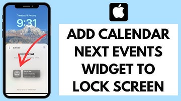 How to Add Calendar Next Events Widget to Lock Screen on iPhone iOS (2024)