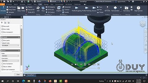 Hướng Dẫn Phay CNC Với Autodesk Inventor CAM Autodesk Inventor HSM Ultimate P3