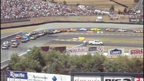 First Double File Restart at Infineon Raceway