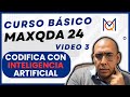 Curso básico de MAXQDA 2024 - Como codificar con INTELIGENCIA ARTIFICIAL