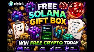 Solpick - Gift Box Update - Free Solana Airdrop And Faucet - Live Withdrawal Proof