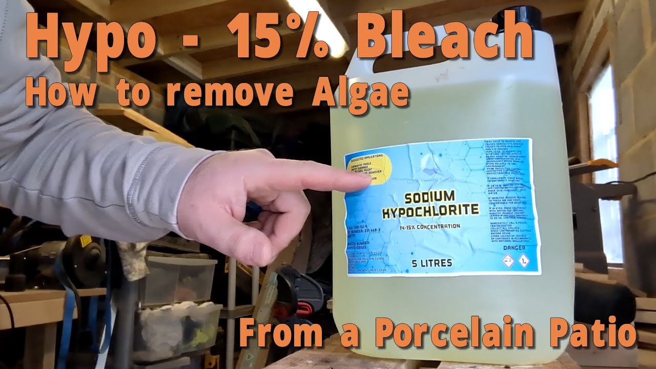 How to Remove Algae or Black Spot from a Porcelain Patio without a Pressure Washer YouTube