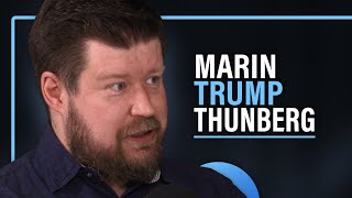 Pilapiirrokset: Sanna Marin, Greta Thunberg ja Donald Trump (Jyrki Vainio) | Puheenaihe 491