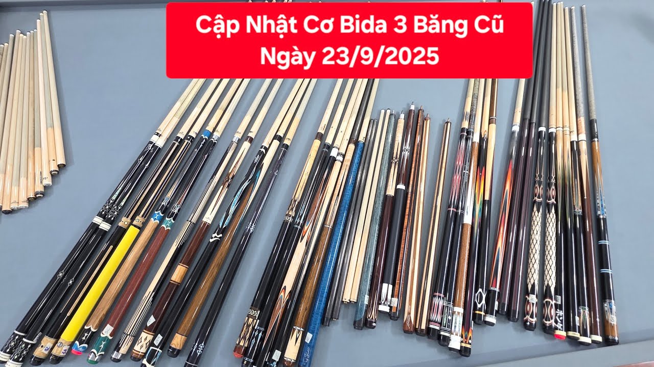 Cơ Bida 3 Băng cũ cập nhật ngày 23/9/2025