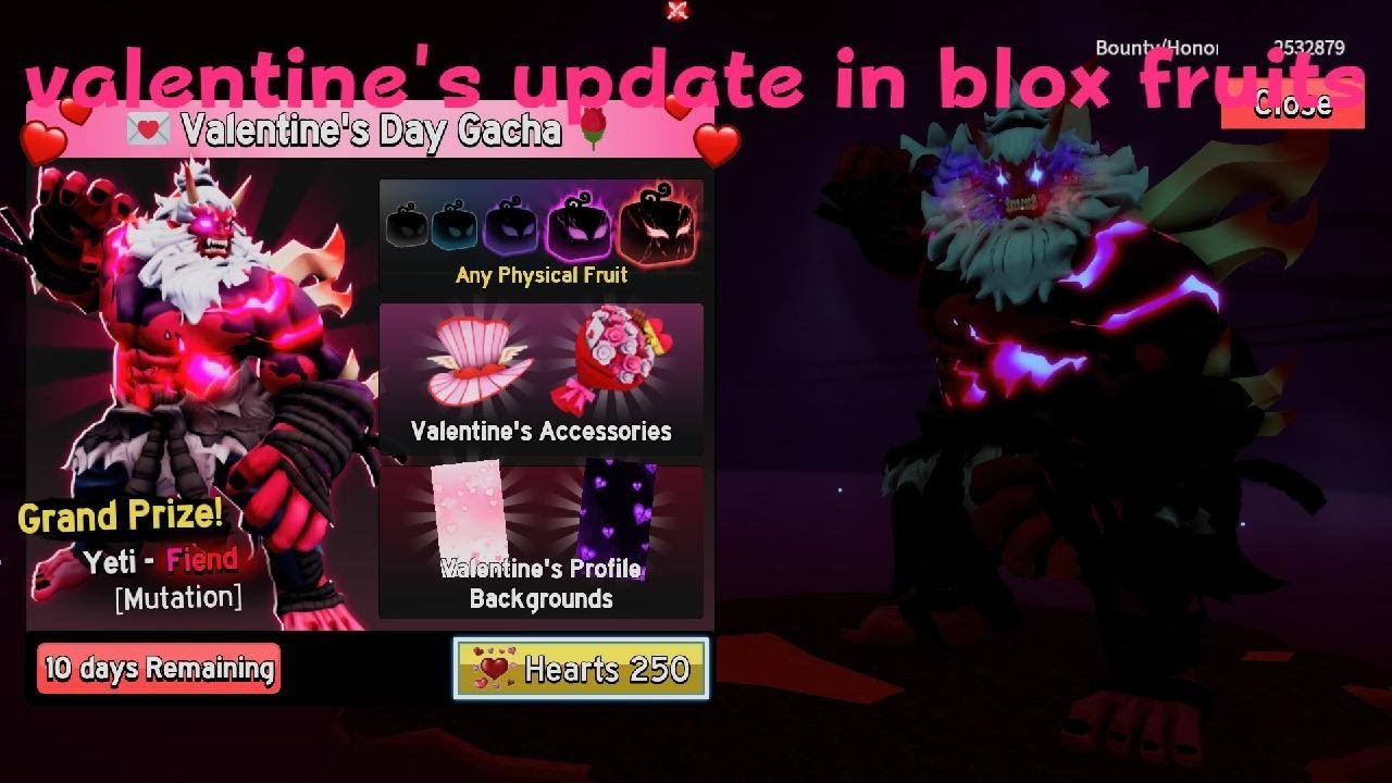 Blox fruits Valentine's Update