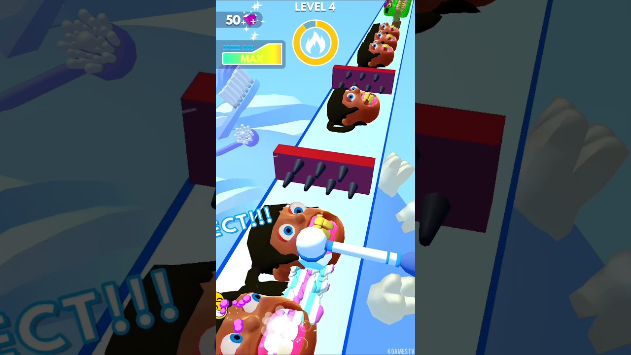 🦷Teeth Runner Gameplay 