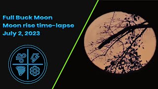 Buck Moonrise in Motion | 4k Timelapse | July 2, 2023