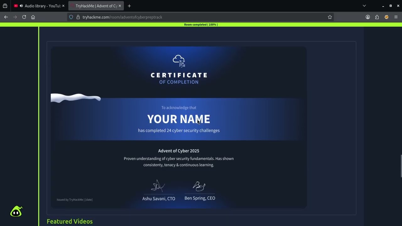 TryHackMe Evenimentul de Iarna | Advent of Cyber 2025 cu premii de 150.000 $ | Barbos Security #24