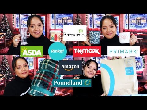 HUGE CHRISTMAS 2022 HAUL | PRIMARK, TK MXX, AMAZON, ASDA, POUNDLAND & RINKIT @thepottedoasis