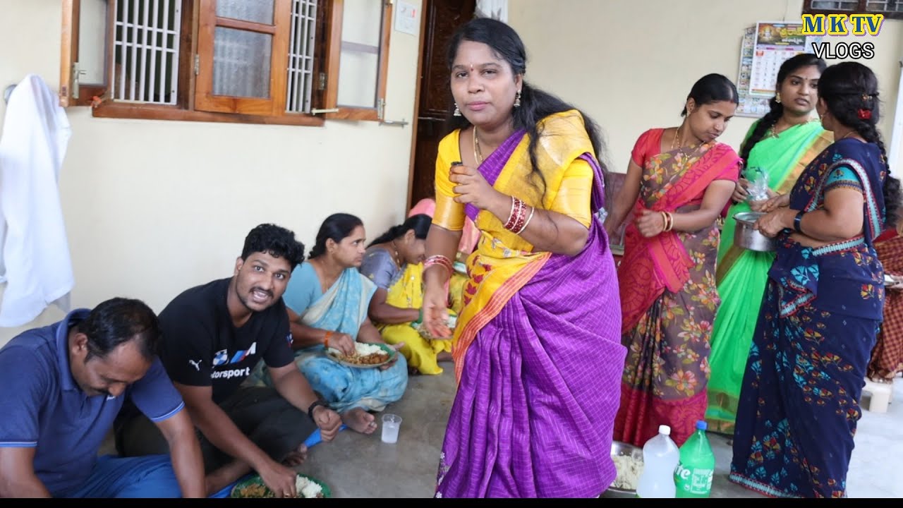 మా పెద్దనాన్న ఇచ్చిన దావత్ మందమర్రి లో || MKTV VLOGS #MKTVVARSHINI #VLOG 654