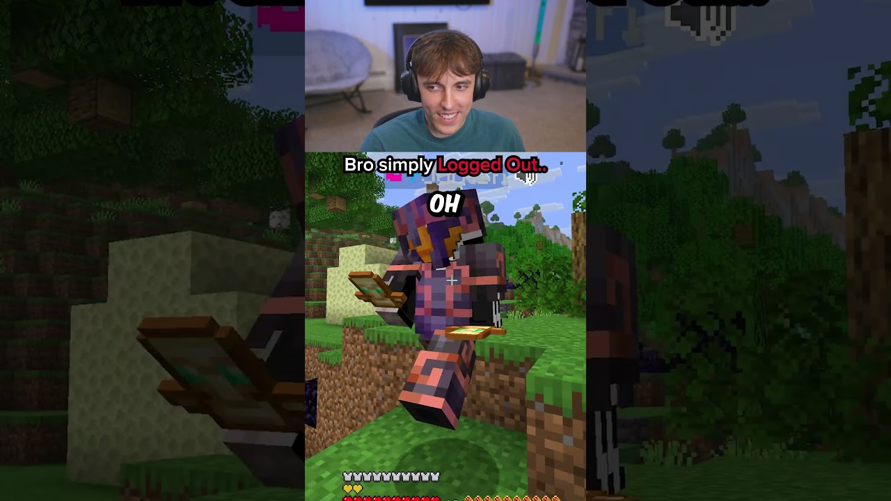 Bro simply LOGGED OUT...