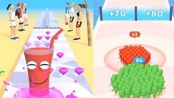 Juice Run Vs Count Master| Android Ios gameplay| All levels | new update