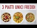 3 PIATTI UNICI FREDDI - Ricette fresche, sane e leggere per l’estate | Elefanteveg